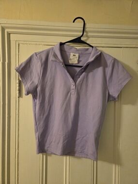 DKNY Lavender Polo Top